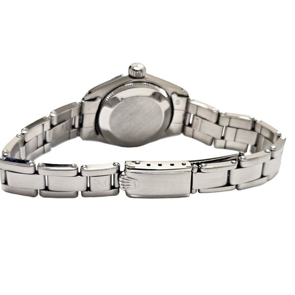 (sale) Rolex Ladies 25mm oyster 6618 steel diamond main image 5